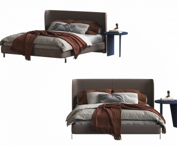 Modern Double Bed-ID:867049773