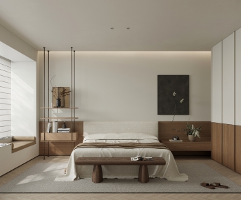 Wabi-sabi Style Bedroom-ID:364504101