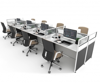 Modern Office Desk And Chair-ID:983697892