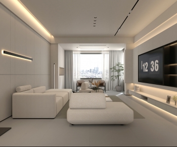 Modern A Living Room-ID:672127015