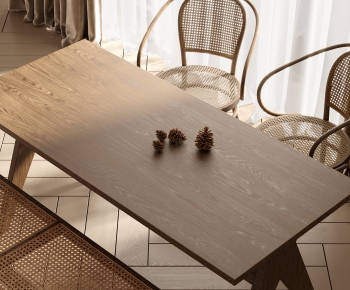 现代方形餐桌椅-ID:760335928