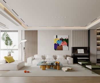 Modern A Living Room-ID:958364015