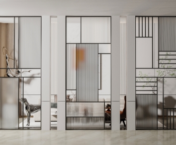 Modern Glass Screen Partition-ID:523798941