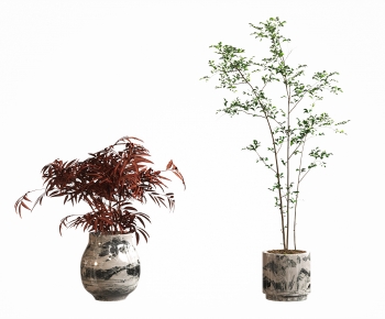 新中式花瓶绿植盆栽-ID:590751215