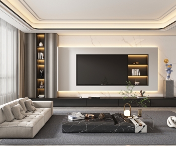 Modern A Living Room-ID:832612046