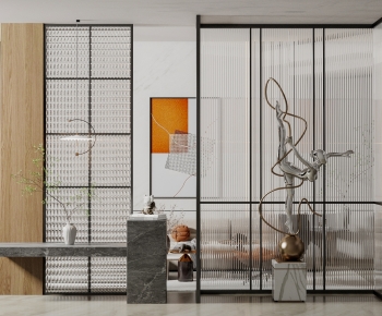 Modern Glass Screen Partition-ID:499321942