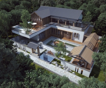 New Chinese Style Detached Villa-ID:876527077