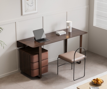 Modern Computer Desk And Chair-ID:219259981
