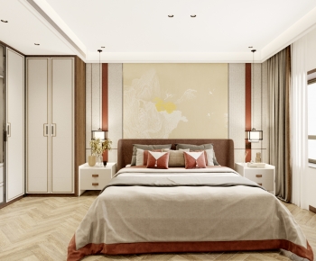 New Chinese Style Bedroom-ID:728178027