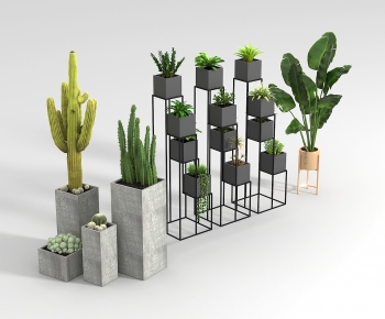Modern Ground Green Plant Potted Plants-ID:582974916