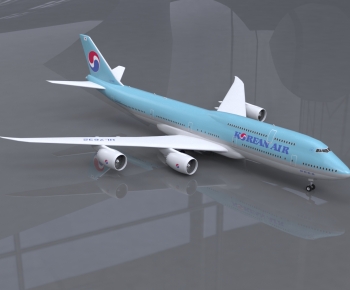 现代波音747飞机-ID:425271038