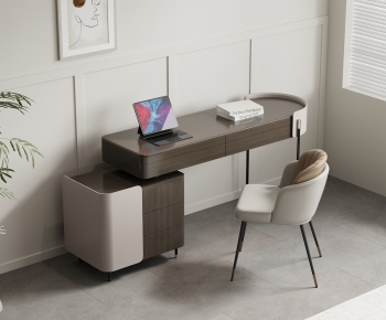Modern Computer Desk And Chair-ID:139457946