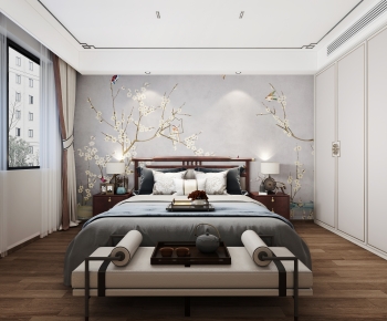 New Chinese Style Bedroom-ID:192651998