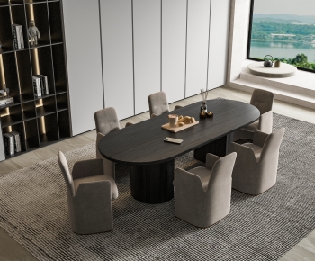 Modern Dining Table And Chairs-ID:719588043
