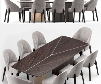 现代方形餐桌椅-ID:897996907
