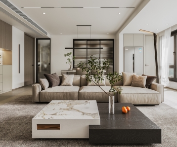 Modern A Living Room-ID:496709113