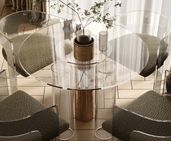 Modern Dining Table And Chairs-ID:621521951