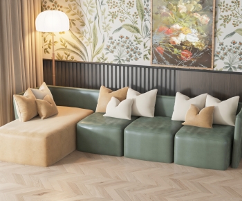 Simple European Style Corner Sofa-ID:855898995