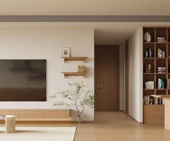 Wabi-sabi Style A Living Room-ID:181772956