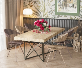Nordic Style Dining Table And Chairs-ID:762095933