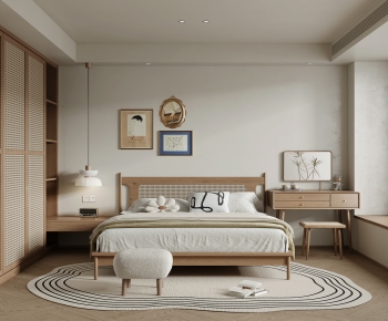 Nordic Style Wabi-sabi Style Bedroom-ID:841032035