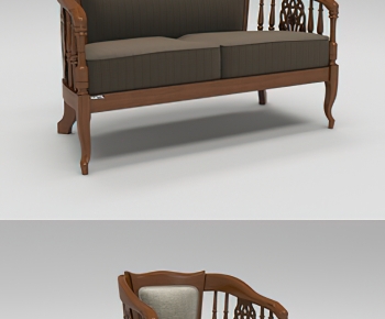 New Chinese Style A Sofa For Two-ID:565964944