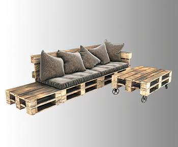 Industrial Style Corner Sofa-ID:969717989