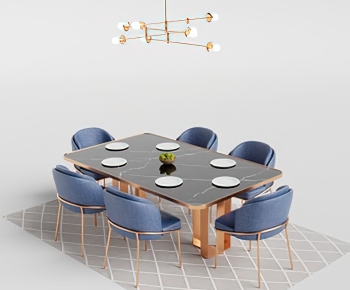 Nordic Style Dining Table And Chairs-ID:165054086