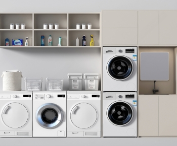 Modern Laundry Cabinet-ID:970185041