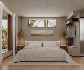 Modern Wabi-sabi Style Bedroom-ID:348897935