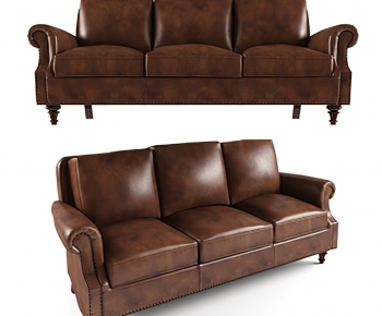 American Style Three-seat Sofa-ID:947454932