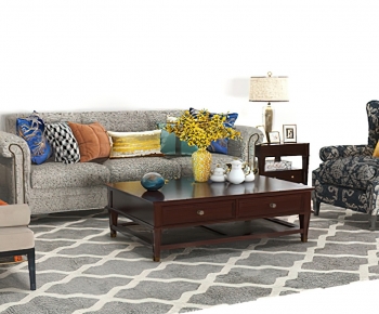American Style Sofa Combination-ID:456919711