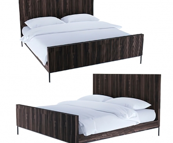 Modern Double Bed-ID:817547088