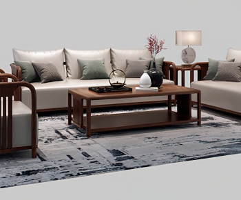 New Chinese Style Sofa Combination-ID:251885895