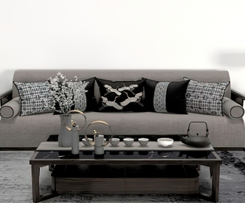 New Chinese Style A Sofa For Two-ID:350542073