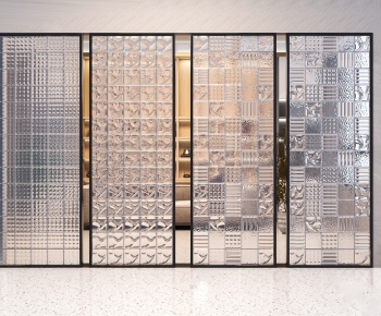 Modern Glass Screen Partition-ID:864254951