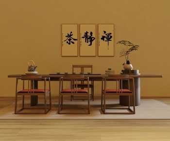 New Chinese Style Tea Tables And Chairs-ID:853135117