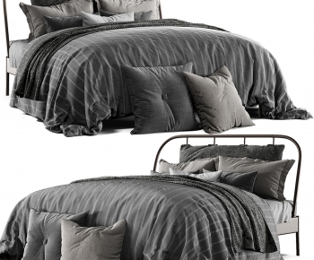 Modern Double Bed-ID:681026946