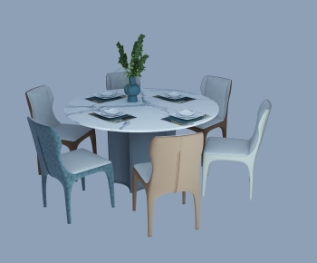 Modern Dining Table And Chairs-ID:715605022