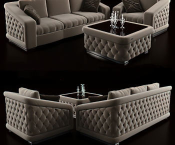 Simple European Style Sofa Combination-ID:924114948
