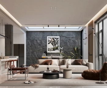 Modern A Living Room-ID:284591913