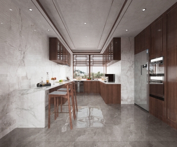 New Chinese Style Open Kitchen-ID:421305897