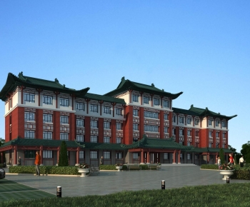 Chinese Style Appearance Of Commercial Building-ID:903696064