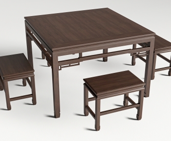 Chinese Style Dining Table And Chairs-ID:678710944