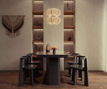 Wabi-sabi Style Dining Room-ID:523798942