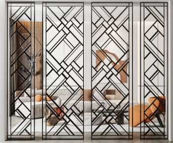 Modern Metal Screen Partition-ID:824907067