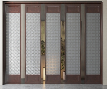 New Chinese Style Glass Screen Partition-ID:306905038