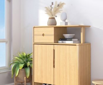Nordic Style Shoe Cabinet-ID:290252928
