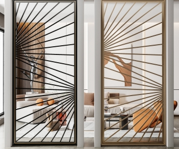 Modern Metal Screen Partition-ID:145715959