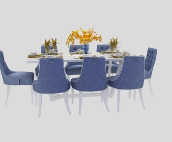 Simple European Style Dining Table And Chairs-ID:916852006